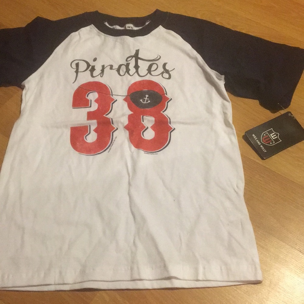 Boys Adorable Pirate Wes & Willy Tee
